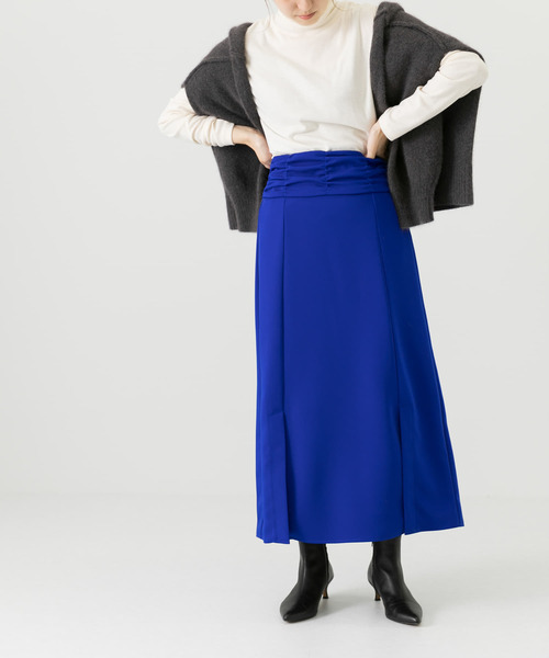 LAATO（ラート）の「DORON SKIRT（スカート・レディース・ブラウン/ブルー・FREE）」の2枚目の写真