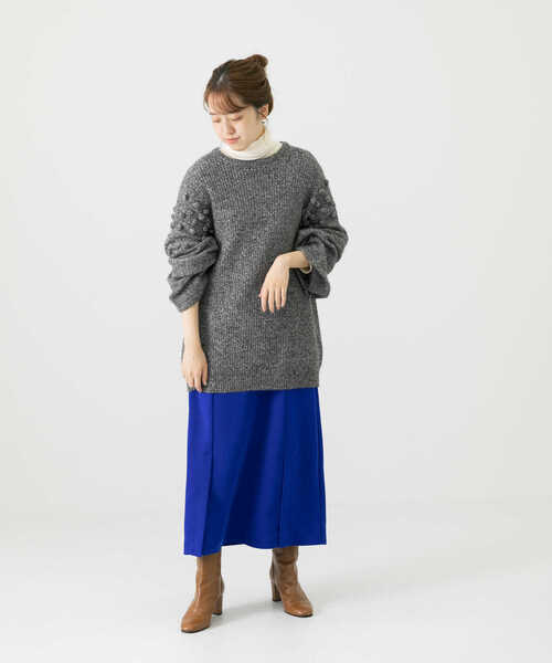 LAATO（ラート）の「DORON SKIRT（スカート・レディース・ブラウン/ブルー・FREE）」の3枚目の写真