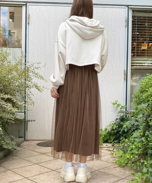 apres jour(アプレジュール)の「チュール×ベロアスカート【ZOZOTOWN限定アイテム】(スカート・レディース・ダークブラウン/モカ/ライトベージュ・SMALL/MEDIUM/X-LARGE)」の10枚目の写真
