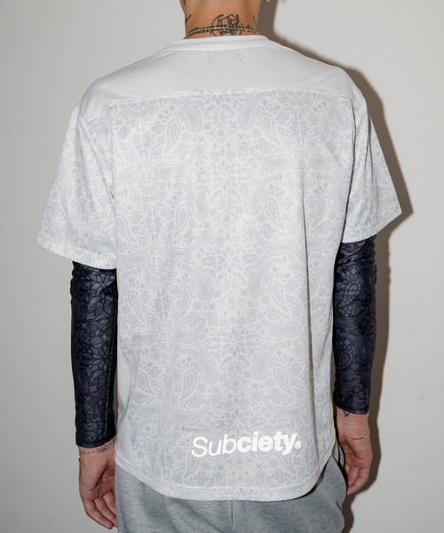 SBCY Sport(エスビーシーワイスポーツ)の「PAISLEY DRY TEE & ARM SLEEVE(Tシャツ/カットソー・メンズ・ブラック/ホワイト・X-LARGE/LARGE/SMALL/MEDIUM)」の14枚目の写真