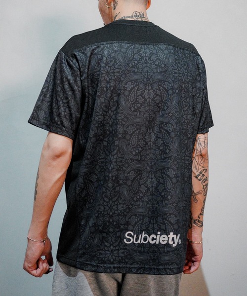 SBCY Sport(エスビーシーワイスポーツ)の「PAISLEY DRY TEE & ARM SLEEVE(Tシャツ/カットソー・メンズ・ブラック/ホワイト・X-LARGE/LARGE/SMALL/MEDIUM)」の16枚目の写真