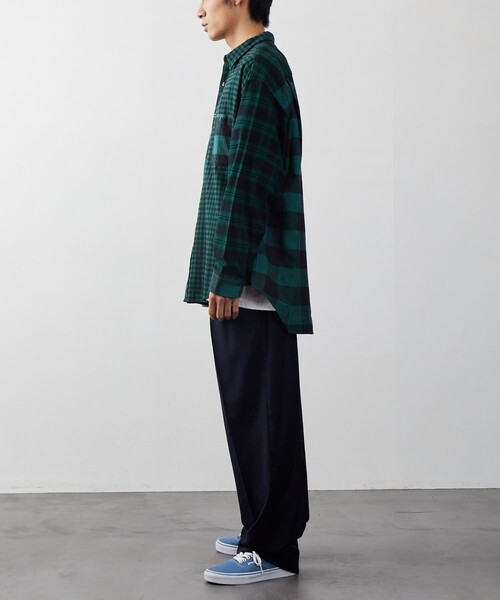 FREAK'S STORE（フリークスストア）の「FREAK'S STORE/フリークスストア クレイジーチェックシャツ（シャツ/ブラウス・メンズ・グリーン/ブルー・MEDIUM/LARGE）」の12枚目の写真