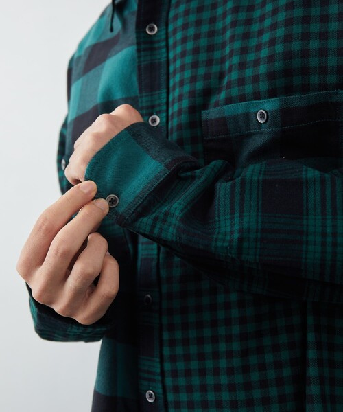 FREAK'S STORE（フリークスストア）の「FREAK'S STORE/フリークスストア クレイジーチェックシャツ（シャツ/ブラウス・メンズ・グリーン/ブルー・MEDIUM/LARGE）」の22枚目の写真