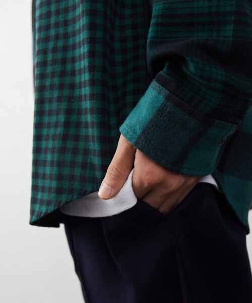 FREAK'S STORE（フリークスストア）の「FREAK'S STORE/フリークスストア クレイジーチェックシャツ（シャツ/ブラウス・メンズ・グリーン/ブルー・MEDIUM/LARGE）」の13枚目の写真