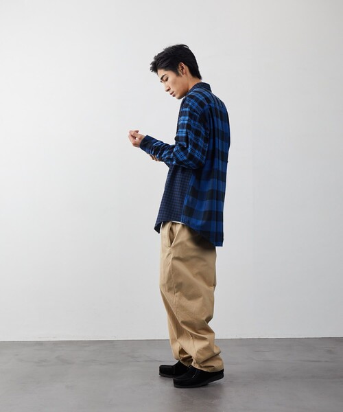 FREAK'S STORE（フリークスストア）の「FREAK'S STORE/フリークスストア クレイジーチェックシャツ（シャツ/ブラウス・メンズ・グリーン/ブルー・MEDIUM/LARGE）」の16枚目の写真