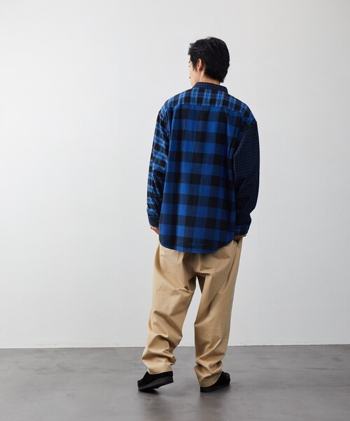 FREAK'S STORE（フリークスストア）の「FREAK'S STORE/フリークスストア クレイジーチェックシャツ（シャツ/ブラウス・メンズ・グリーン/ブルー・MEDIUM/LARGE）」の10枚目の写真