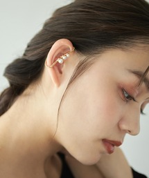 Edit Sheen | 3連パールカバーイヤーカフ(イヤーカフ)