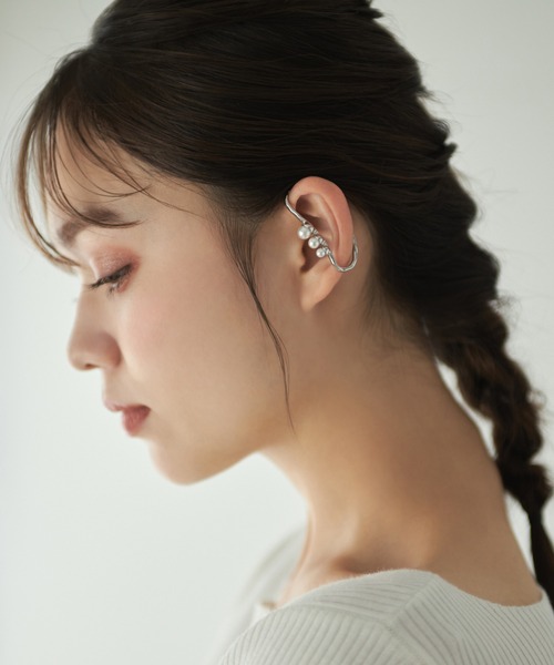 Edit Sheen（エディットシーン）の「3連パールカバーイヤーカフ（イヤーカフ・レディース・シルバー/ゴールド・FREE）」の7枚目の写真