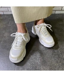 Realta | Realta(レアルタ)  軽量ボリュームソール異素材コンビダッド スニーカー(スニーカー)