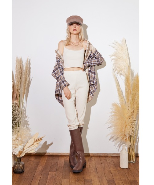 ALEXIA STAM（アリシアスタン）の「Rib Knit Easy Pants