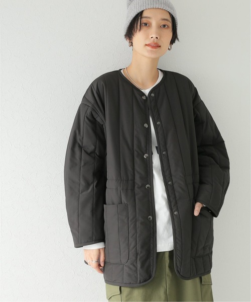 JOURNAL STANDARD relume（ジャーナルスタンダード　レリューム）の「ストレートキルティングブルゾン◆（ブルゾン・レディース・ブラック/カーキ・FREE）」の2枚目の写真