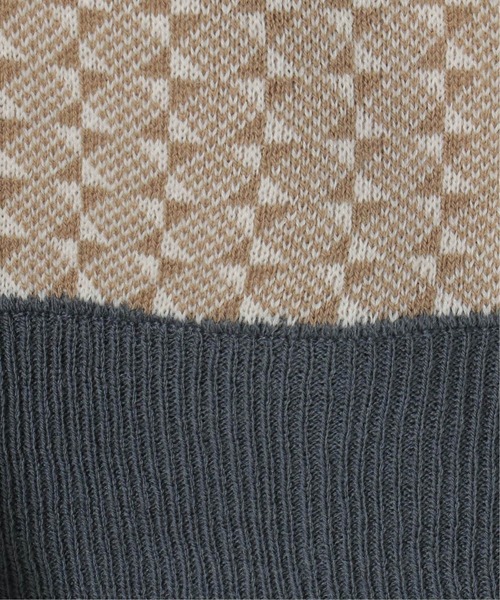 notch.（ノッチ）の「レトロ柄ニットベスト（ベスト・レディース・ブラック/ベージュ/ネイビー・M）」の9枚目の写真