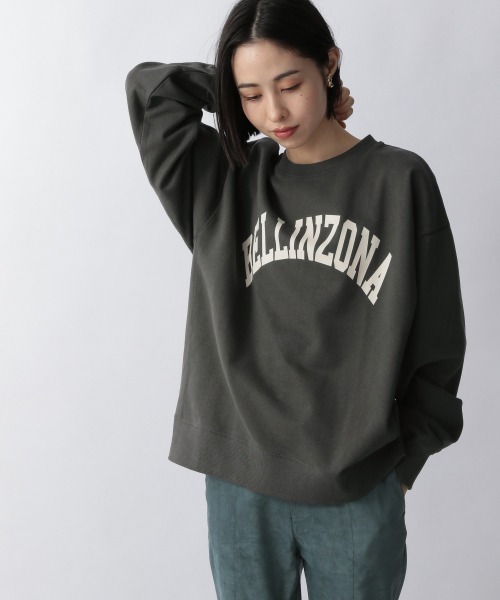 LOWRYS FARM（ローリーズファーム）の「ウラケキモウロゴプルオーバーＬＳ　256229（スウェット・レディース・オフホワイト/グレー/チャコールグレー/グリーン/ライム・FREE）」の3枚目の写真