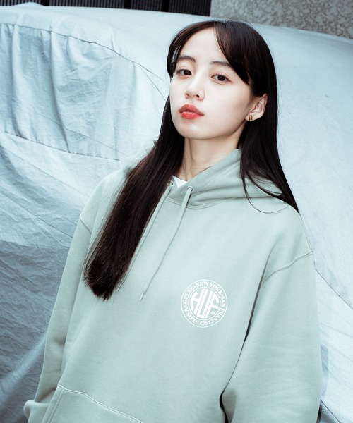 HUF（ハフ）の「REGIONAL PUFF HOODIE / HUF プリント フード パーカー（パーカー・メンズ・ブラック/クリアグリーン/ホワイト系その他/ブルー系その他/アッシュグレー・SMALL/MEDIUM/LARGE/X-LARGE/XX-LARGE）」の12枚目の写真