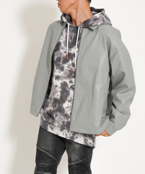 VENCEEXCHANGE(ヴァンスエクスチェンジ)の「フェイクレザージャケット(その他アウター・メンズ・グレー/ブラック/スカイブルー・M/L)」の14枚目の写真