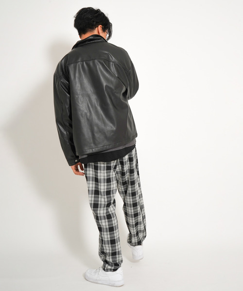 VENCEEXCHANGE(ヴァンスエクスチェンジ)の「フェイクレザージャケット(その他アウター・メンズ・グレー/ブラック/スカイブルー・M/L)」の19枚目の写真