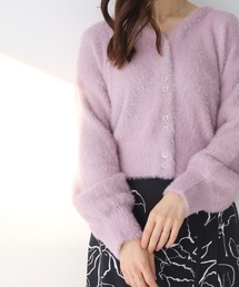 【cheriella】フェザーモールニットカーディガン