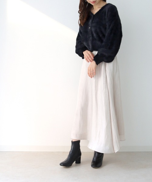 cheriella（シェリエラ）の「【cheriella】フェザーモールニットカーディガン（カーディガン/ボレロ・レディース・ホワイト/ブラック/ブラウン/ピンク・M）」の15枚目の写真