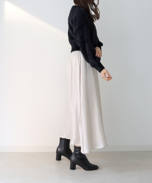 cheriella（シェリエラ）の「【cheriella】フェザーモールニットカーディガン（カーディガン/ボレロ・レディース・ホワイト/ブラック/ブラウン/ピンク・M）」の6枚目の写真