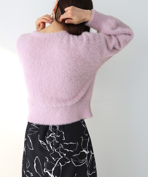 cheriella（シェリエラ）の「【cheriella】フェザーモールニットカーディガン（カーディガン/ボレロ・レディース・ホワイト/ブラック/ブラウン/ピンク・M）」の17枚目の写真