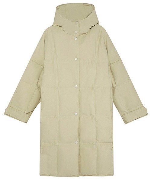 Fano Studios】Hooded long puffer jacket FD21Y019
