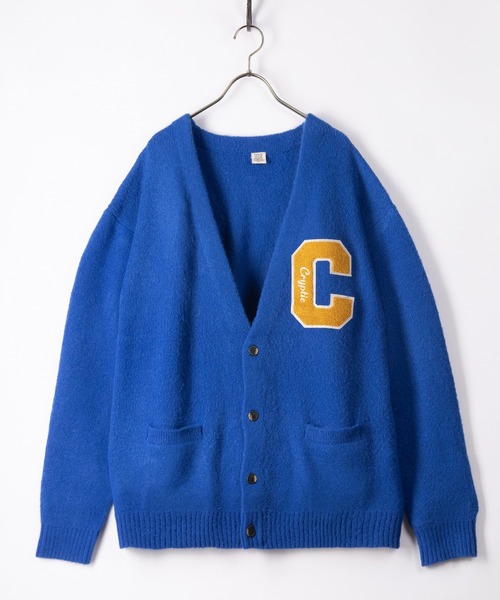 POWER TO THE PEOPLE（パワートゥーザピープル）の「シャギーレタードルーズニットカーディガン（カーディガン/ボレロ・メンズ・ブラック/ブルー/グリーン/アイボリー・M/L）」の4枚目の写真