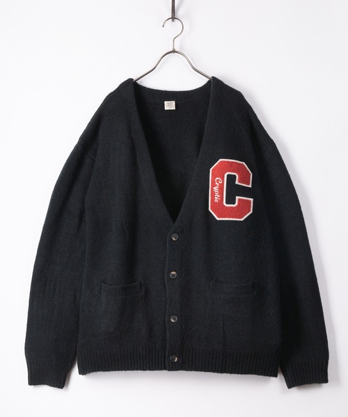 POWER TO THE PEOPLE（パワートゥーザピープル）の「シャギーレタードルーズニットカーディガン（カーディガン/ボレロ・メンズ・ブラック/ブルー/グリーン/アイボリー・M/L）」の3枚目の写真