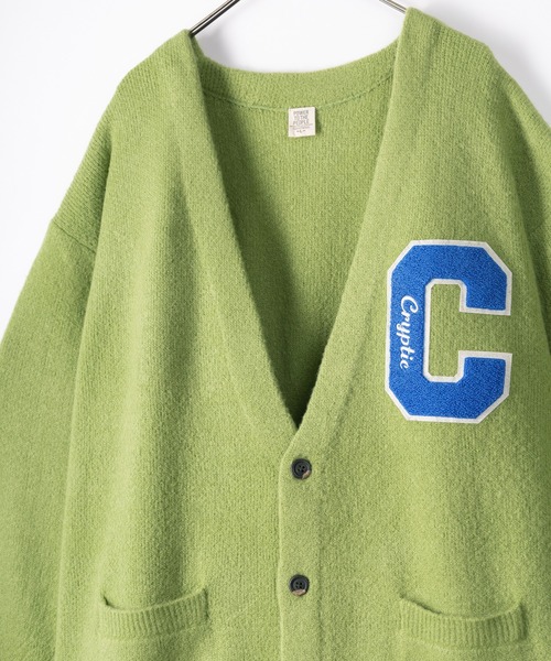 POWER TO THE PEOPLE（パワートゥーザピープル）の「シャギーレタードルーズニットカーディガン（カーディガン/ボレロ・メンズ・ブラック/ブルー/グリーン/アイボリー・M/L）」の8枚目の写真