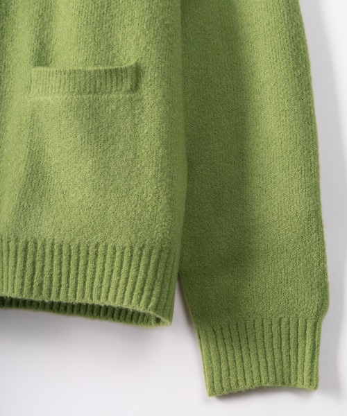 POWER TO THE PEOPLE（パワートゥーザピープル）の「シャギーレタードルーズニットカーディガン（カーディガン/ボレロ・メンズ・ブラック/ブルー/グリーン/アイボリー・M/L）」の11枚目の写真