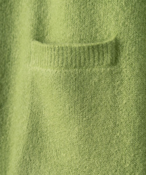 POWER TO THE PEOPLE（パワートゥーザピープル）の「シャギーレタードルーズニットカーディガン（カーディガン/ボレロ・メンズ・ブラック/ブルー/グリーン/アイボリー・M/L）」の6枚目の写真