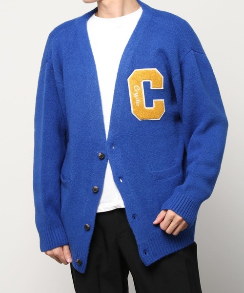 POWER TO THE PEOPLE（パワートゥーザピープル）の「シャギーレタードルーズニットカーディガン（カーディガン/ボレロ・メンズ・ブラック/ブルー/グリーン/アイボリー・M/L）」の9枚目の写真