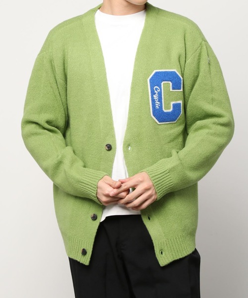 POWER TO THE PEOPLE（パワートゥーザピープル）の「シャギーレタードルーズニットカーディガン（カーディガン/ボレロ・メンズ・ブラック/ブルー/グリーン/アイボリー・M/L）」の13枚目の写真