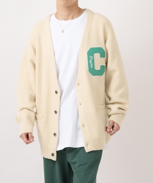 POWER TO THE PEOPLE（パワートゥーザピープル）の「シャギーレタードルーズニットカーディガン（カーディガン/ボレロ・メンズ・ブラック/ブルー/グリーン/アイボリー・M/L）」の14枚目の写真