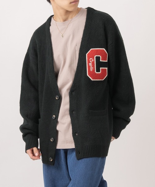 POWER TO THE PEOPLE（パワートゥーザピープル）の「シャギーレタードルーズニットカーディガン（カーディガン/ボレロ・メンズ・ブラック/ブルー/グリーン/アイボリー・M/L）」の16枚目の写真