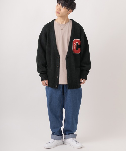 POWER TO THE PEOPLE（パワートゥーザピープル）の「シャギーレタードルーズニットカーディガン（カーディガン/ボレロ・メンズ・ブラック/ブルー/グリーン/アイボリー・M/L）」の17枚目の写真