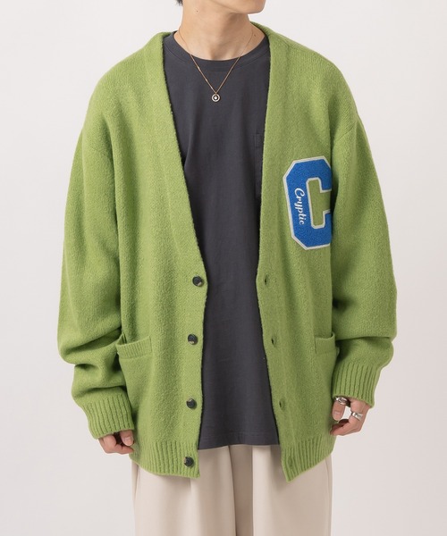 POWER TO THE PEOPLE（パワートゥーザピープル）の「シャギーレタードルーズニットカーディガン（カーディガン/ボレロ・メンズ・ブラック/ブルー/グリーン/アイボリー・M/L）」の18枚目の写真