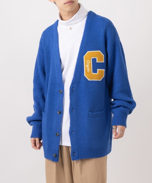 POWER TO THE PEOPLE（パワートゥーザピープル）の「シャギーレタードルーズニットカーディガン（カーディガン/ボレロ・メンズ・ブラック/ブルー/グリーン/アイボリー・M/L）」の20枚目の写真