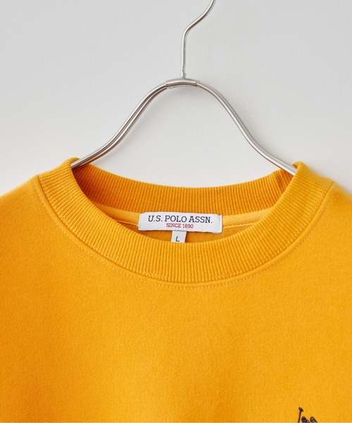 U.S. POLO ASSN.（ユーエスポロアッスン）の「【U.S. POLO ASSN.】裏起毛クルーネックスウェット（スウェット・メンズ・パープル/グレー/グリーン/マスタード・MEDIUM/LARGE）」の12枚目の写真