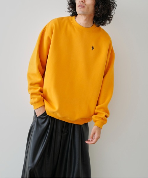 U.S. POLO ASSN.（ユーエスポロアッスン）の「【U.S. POLO ASSN.】裏起毛クルーネックスウェット（スウェット・メンズ・パープル/グレー/グリーン/マスタード・MEDIUM/LARGE）」の21枚目の写真