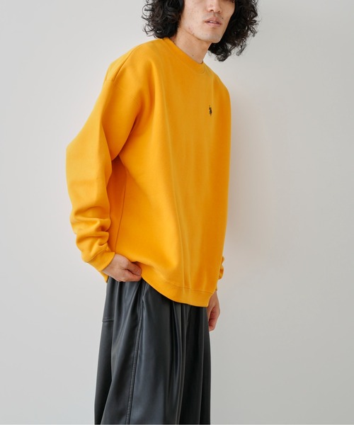 U.S. POLO ASSN.（ユーエスポロアッスン）の「【U.S. POLO ASSN.】裏起毛クルーネックスウェット（スウェット・メンズ・パープル/グレー/グリーン/マスタード・MEDIUM/LARGE）」の13枚目の写真