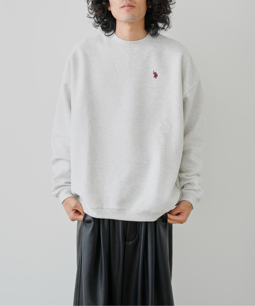 U.S. POLO ASSN.（ユーエスポロアッスン）の「【U.S. POLO ASSN.】裏起毛クルーネックスウェット（スウェット・メンズ・パープル/グレー/グリーン/マスタード・MEDIUM/LARGE）」の7枚目の写真