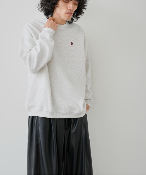 U.S. POLO ASSN.（ユーエスポロアッスン）の「【U.S. POLO ASSN.】裏起毛クルーネックスウェット（スウェット・メンズ・パープル/グレー/グリーン/マスタード・MEDIUM/LARGE）」の15枚目の写真