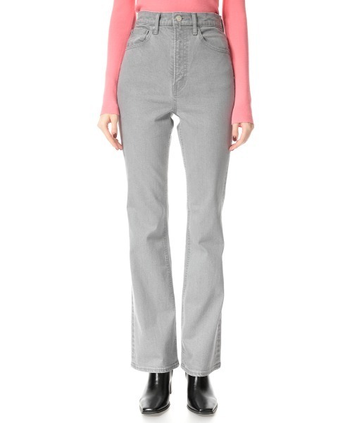 SLY（スライ）の「JERRY HW FLARE PT-E ハイウエストフレア デニムパンツ（デニムパンツ・レディース・グレー・23inch/24inch/25inch/26inch）」の4枚目の写真