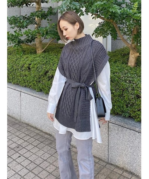 SLY（スライ）の「JERRY HW FLARE PT-E ハイウエストフレア デニムパンツ（デニムパンツ・レディース・グレー・23inch/24inch/25inch/26inch）」の15枚目の写真