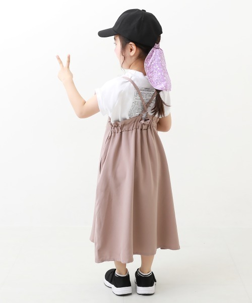 devirock(デビロック)の「UVカット ネックカバーリボンキャップ(キャップ・キッズ・ベージュ/ブラック/キナリ・52/54/56)」の11枚目の写真