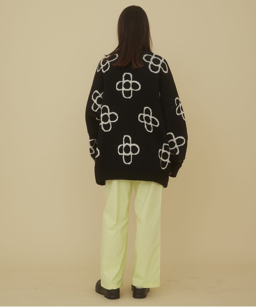 September(セプテンバー)の「September/セプテンバー/FlowerCardigan/フラワージャガードカーディガン(カーディガン/ボレロ・レディース・グリーン/ピンク/ブラック・MEDIUM/SMALL)」の20枚目の写真