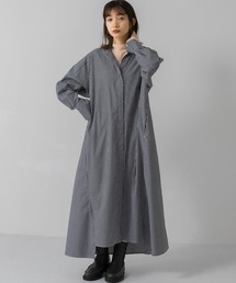 KBF | ストライプシャツワンピース(ワンピース)