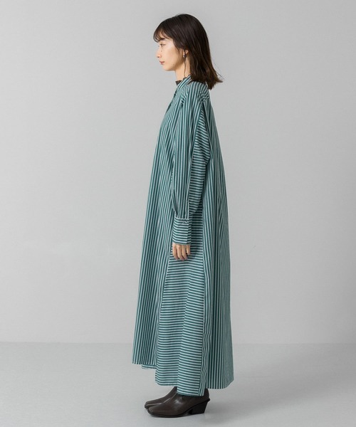 KBF(ケイビーエフ)の「ストライプシャツワンピース(ワンピース・レディース・ブラック/ブラウン/グリーン系その他・ONE)」の18枚目の写真