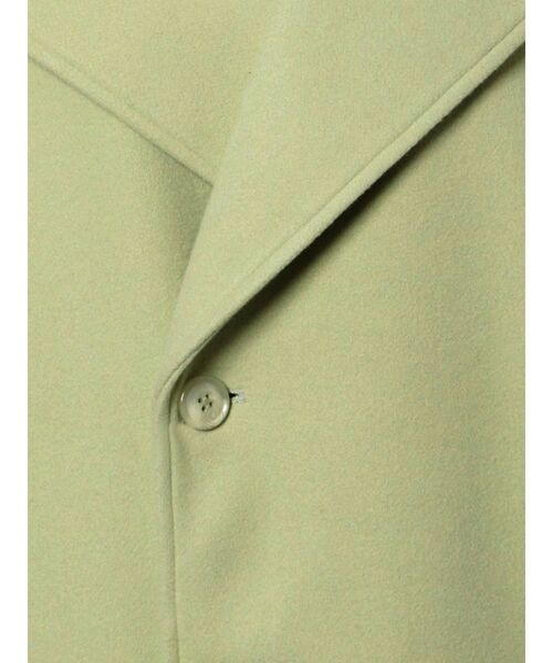 EMODA(エモダ)の「ワイドカラーロングコート(チェスターコート・レディース・アイボリー/イエロー/ライム/ライトブルー・FREE)」の19枚目の写真