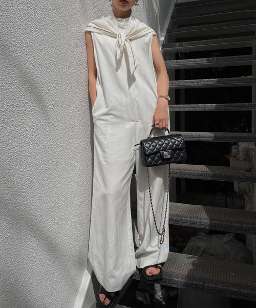 サロペット・オーバーオール・オールインワン ameri SAILOR LACE COLLAR JUMP SUIT セール】SAILOR LACE COLLAR JUMP SUIT（つなぎ/オールインワン
